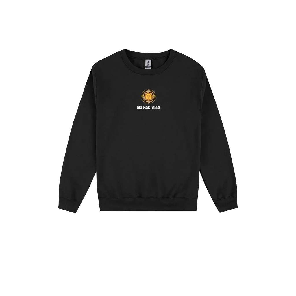 Black front flat lay