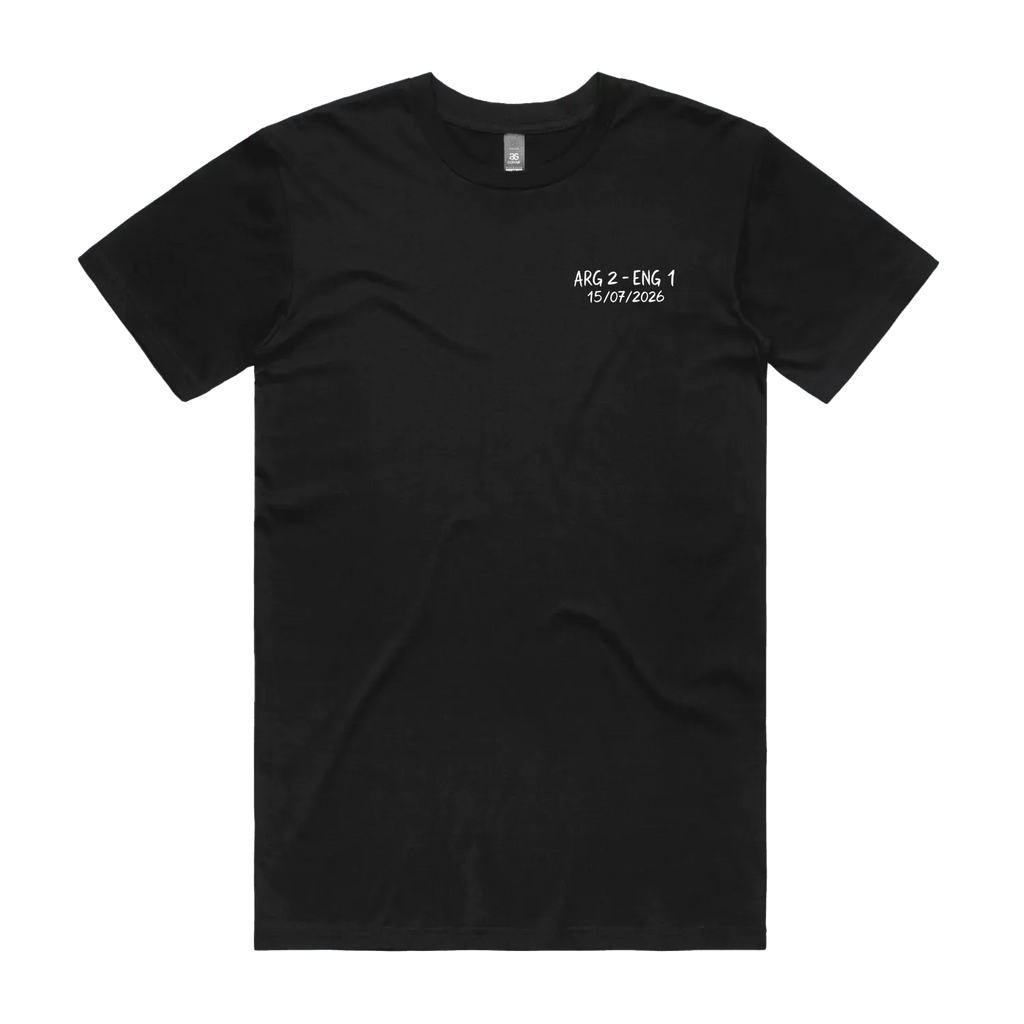 Black front flat lay