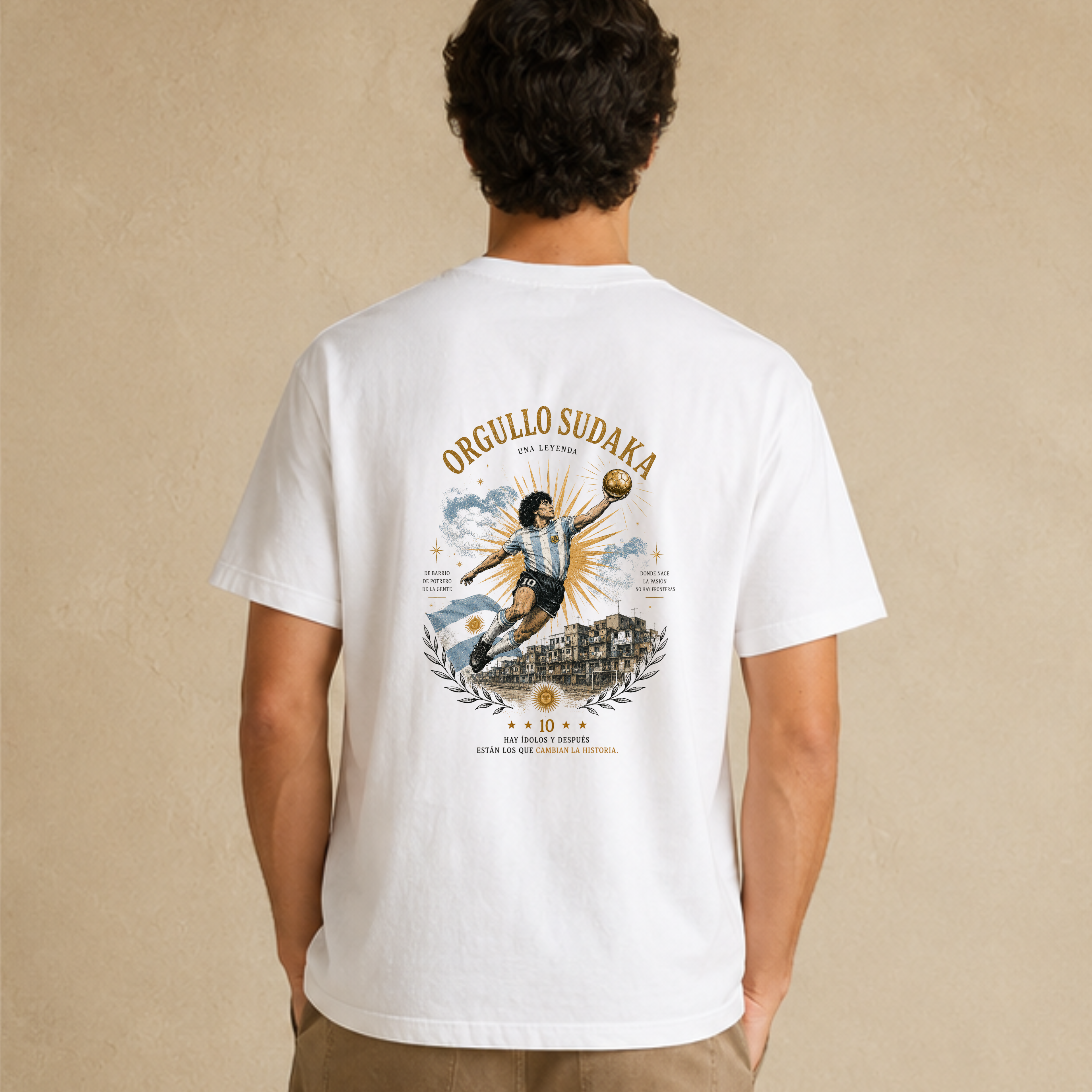 Maradona Back Men T-shirt