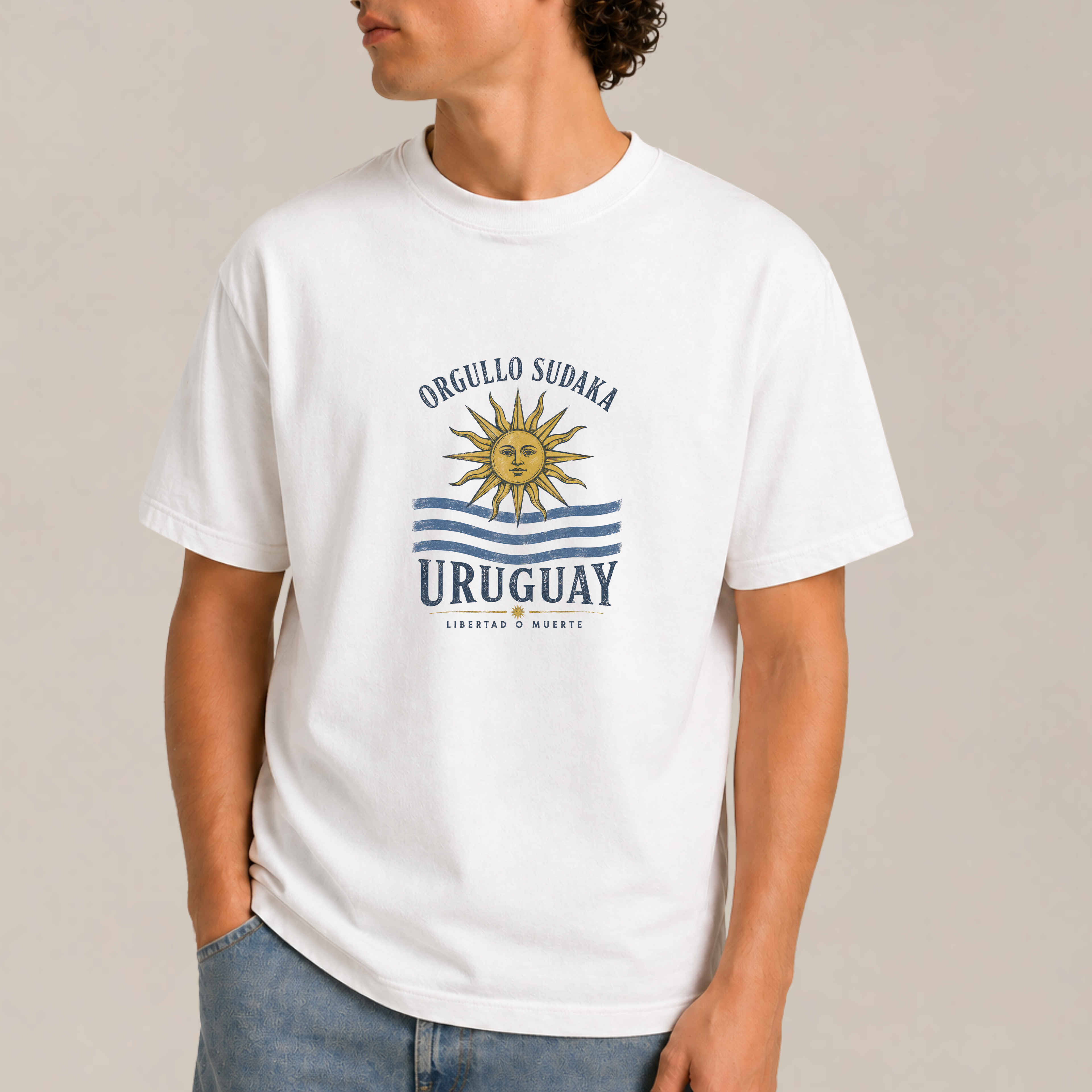 Uruguay flag Men T-shirt