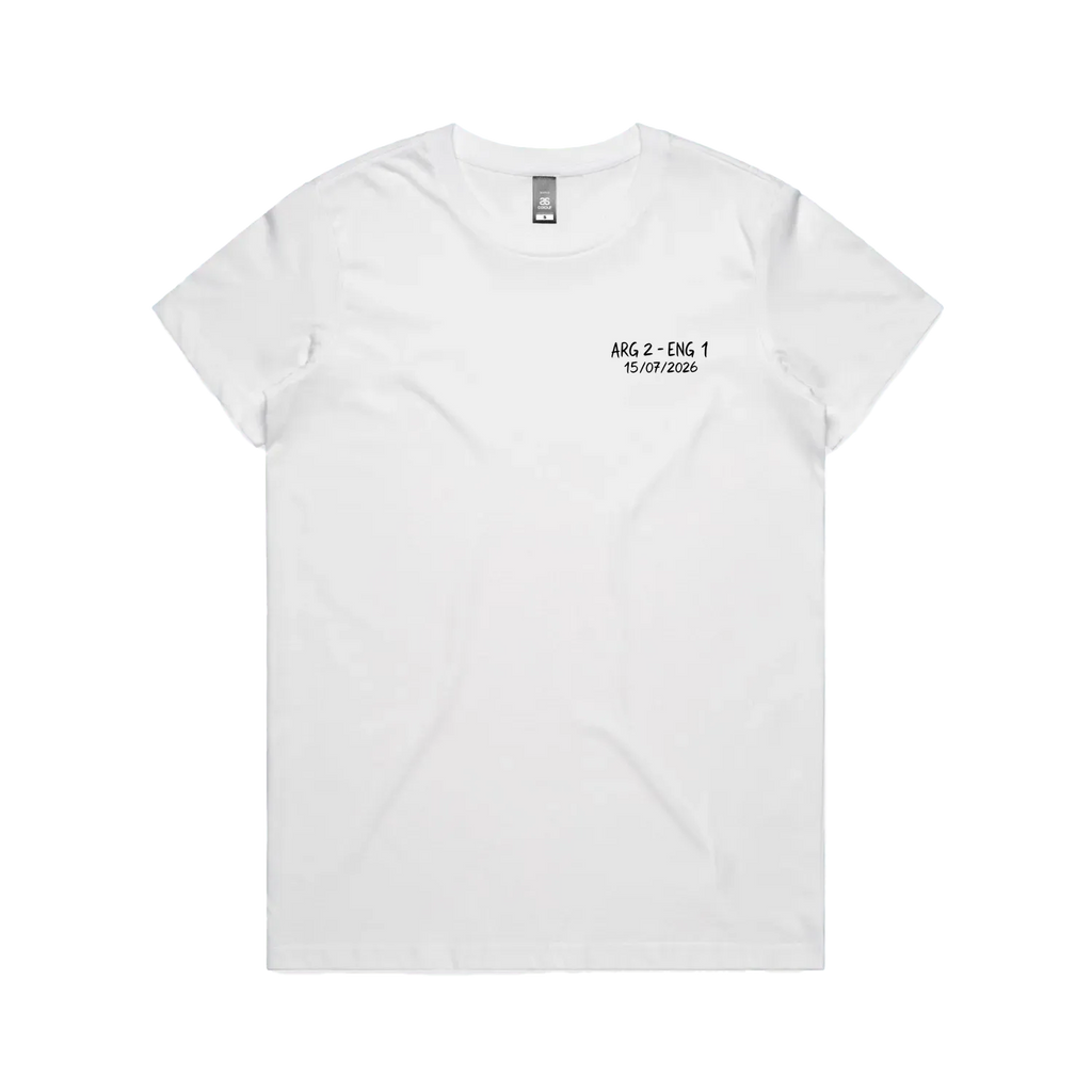 White front flat lay