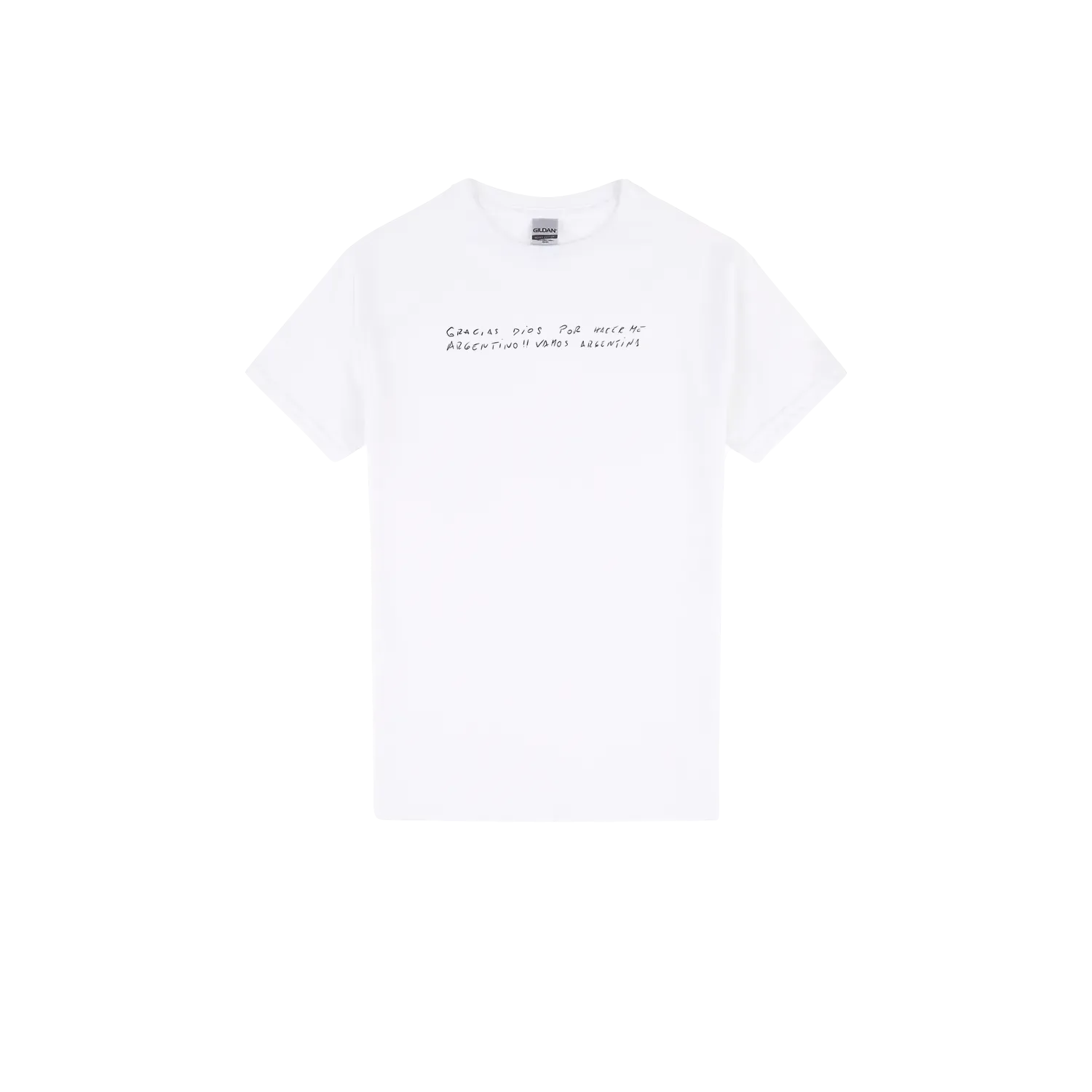 White front flat lay