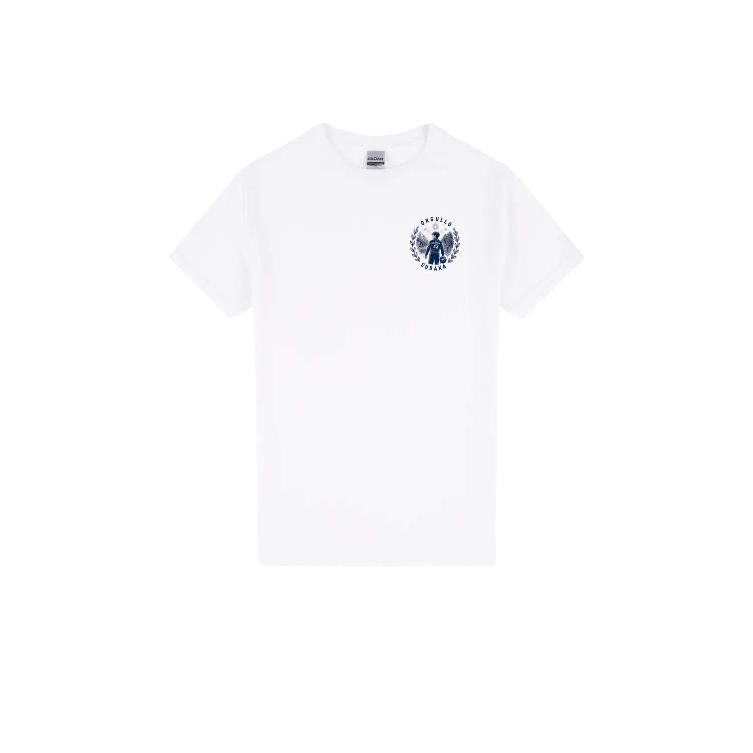 White front flat lay