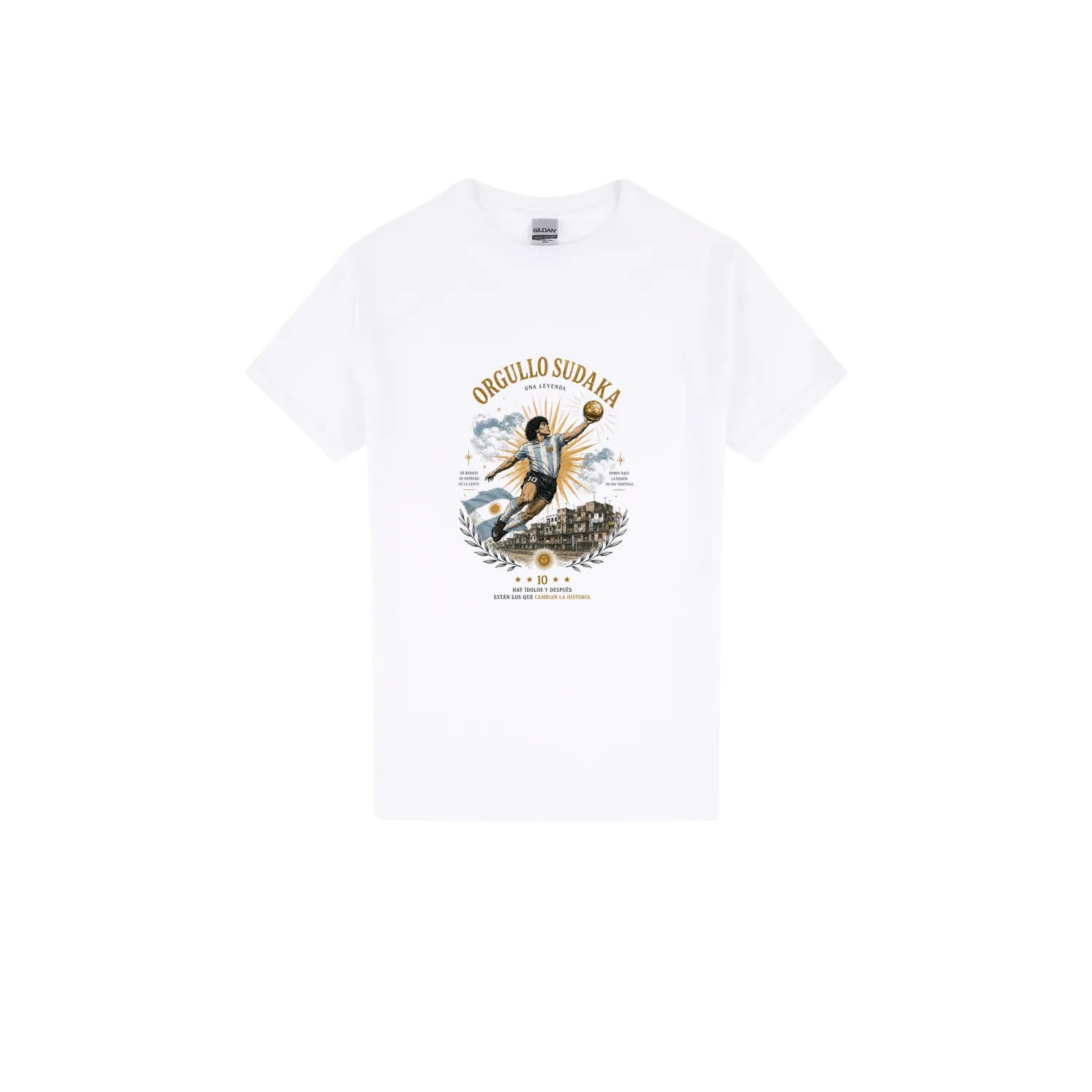 White front flat lay