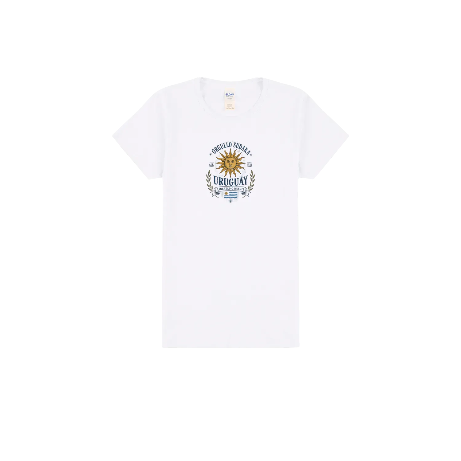 White front flat lay