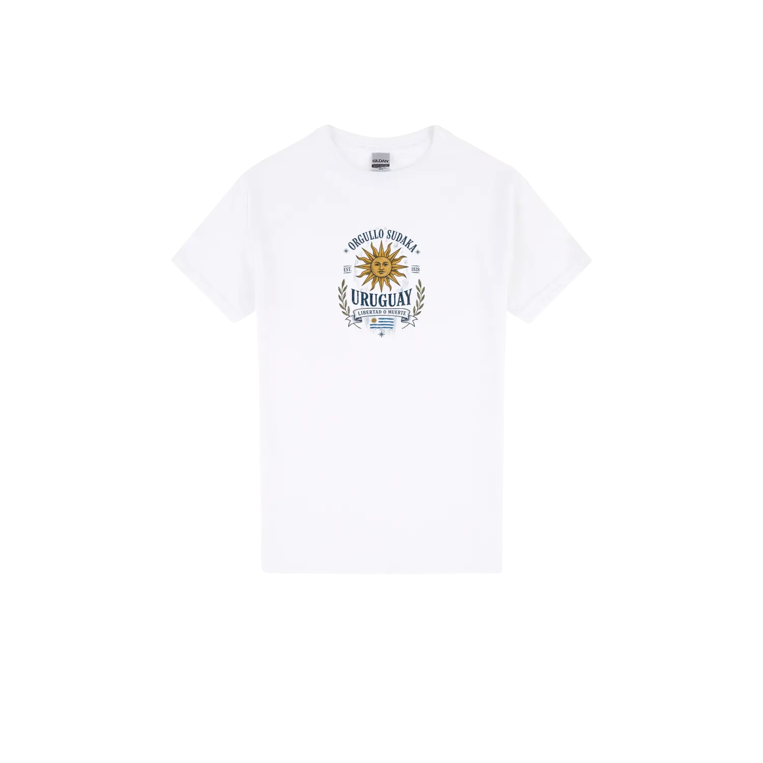White front flat lay